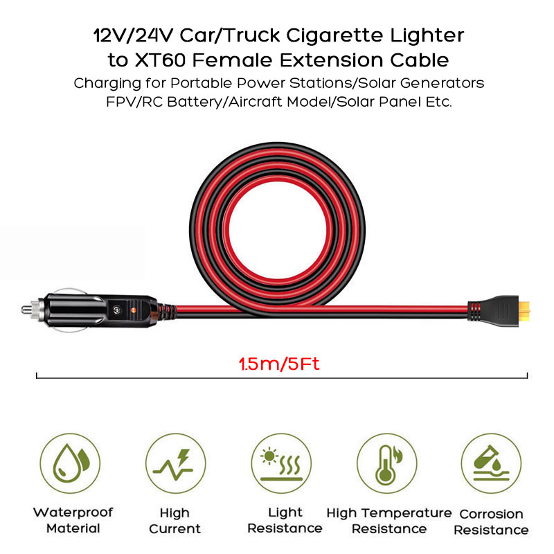 Cabo XT60 de 1,5m/5Ft para Ace - Anker Power Station Solix C1000 avaliação e preço