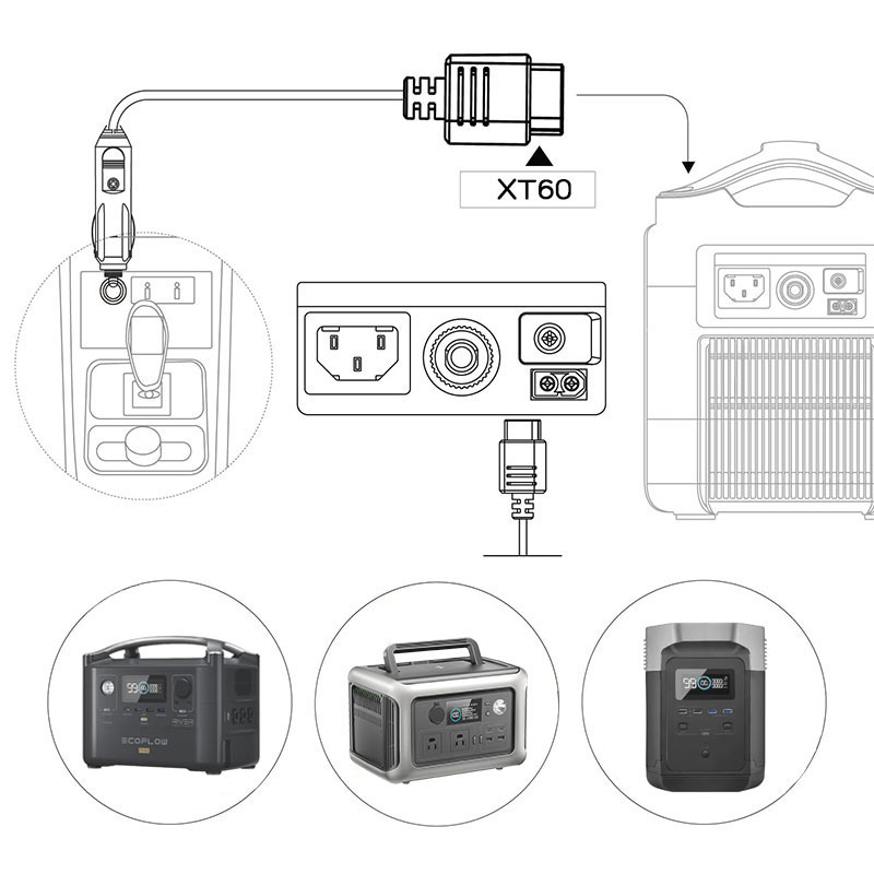 Cabo XT60 de 1,5m/5Ft para Ace - Anker Power Station Solix C1000 avaliação e preço